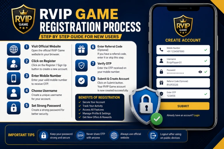 RVIP Game Registration Process – Complete Step by Step Guide for New Users (2026)