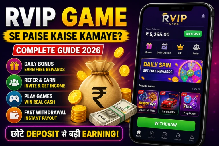RVIP Game Se Paise Kaise Kamaye? Complete Beginner Earning Guide (2026)